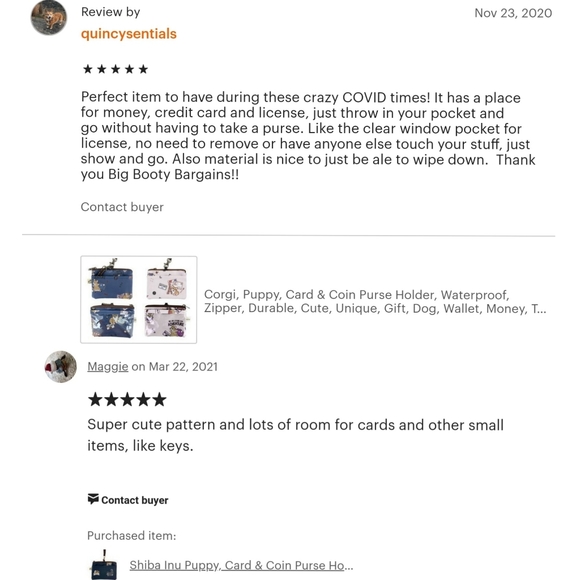 Waterproof French Bulldog Coin Purse & Card Pouch - Picture 10 of 14